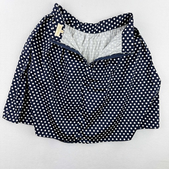 MODCLOTH‎ Polka Dot A-Line Knee Length Skirt Size MEDIUM Womens Navy White - Picture 5 of 7